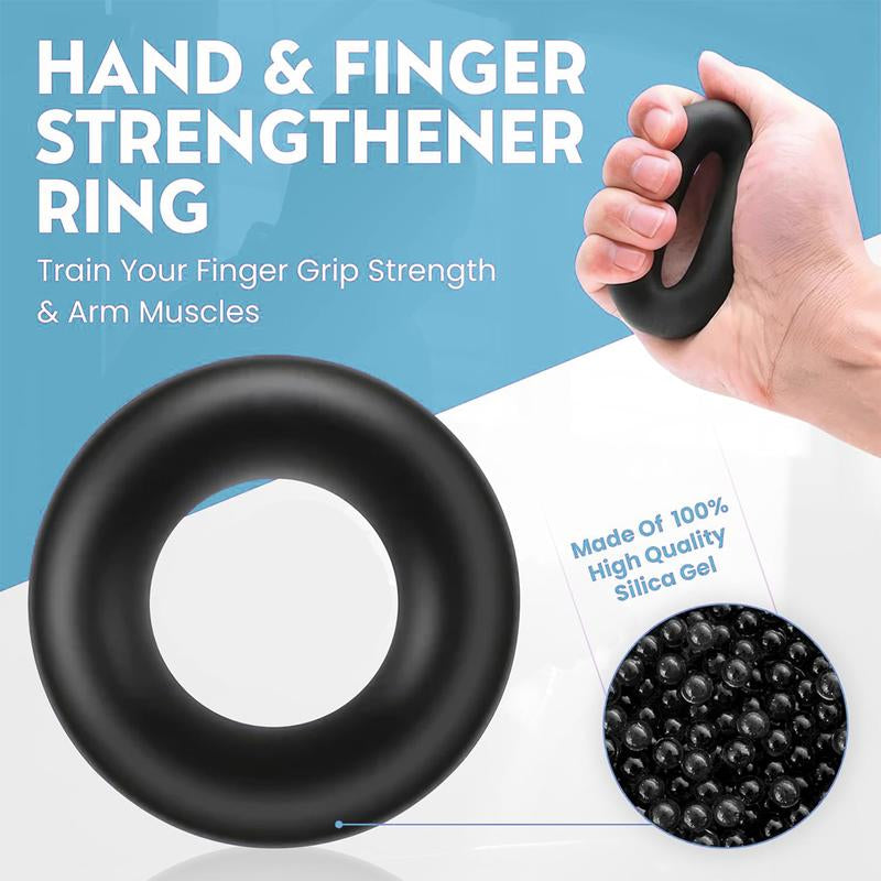 Grip Strength Trainer 5Pcs-Hand Grip Strengthener Kit with Adjustable Forearm Gripper, Finger Exerciser, Finger Stretchers, Hand Workout Ring-Hand Exerciser for Muscle Building, Physical Therapy and Rehabilitation Training Equipment Handgrip